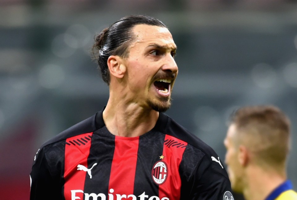 Zlatan Ibrahimovic is one of a handful of AC Milan stars who have tested positive for coronavirus