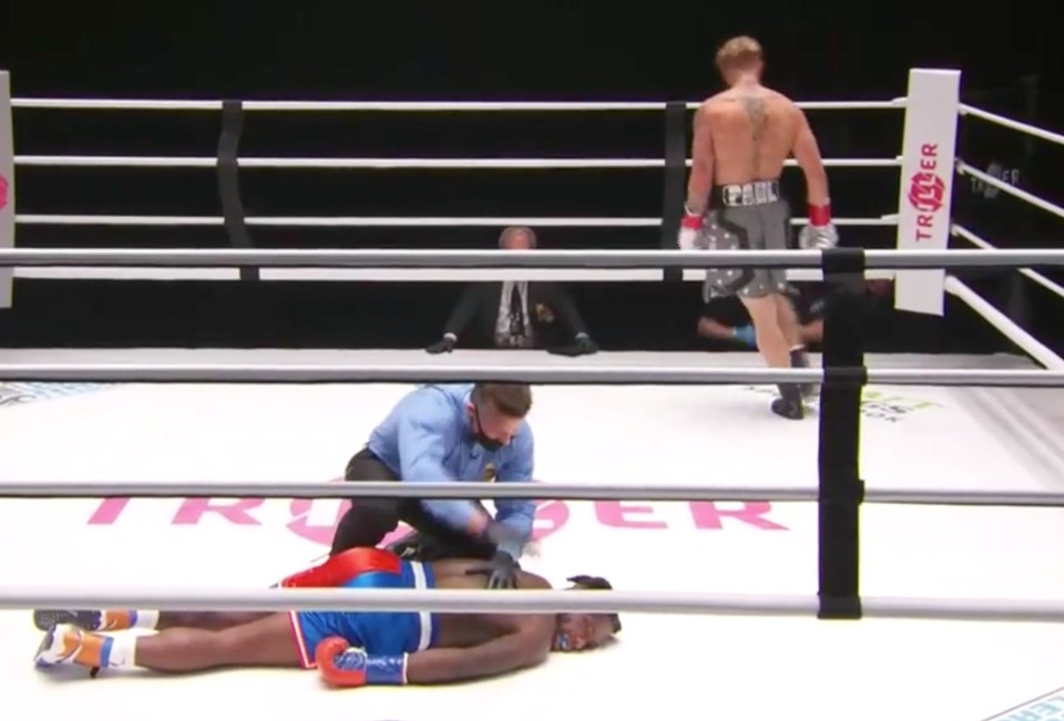 Jake Paul delivered a brutal KO of Nate Robinson in the second round