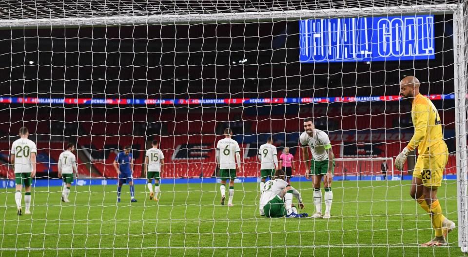 Harry Maguire, Jadon Sancho and Dominic Calvert-Lewin were all on the score sheet against Ireland