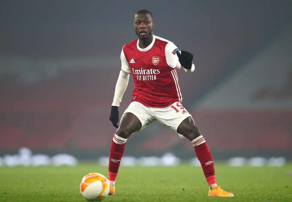 Nicolas Pepe has made just one Premier League start this season