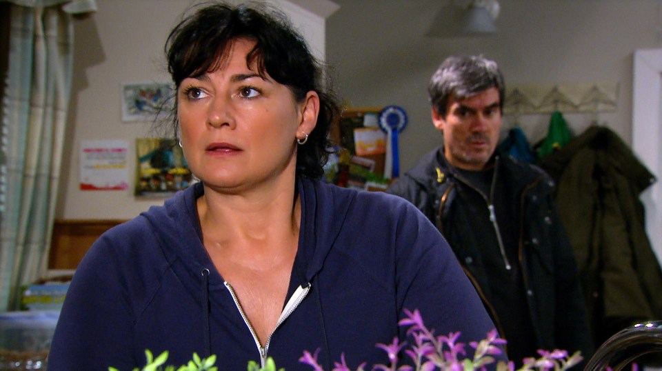 Natalie plays Moira Barton in the ITV soap