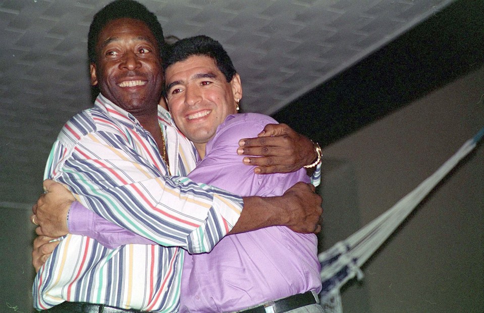 Fellow great Pele considered Maradona a friend