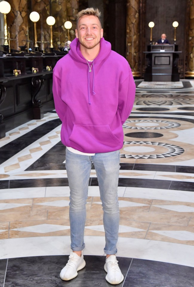 The MIC star was pictured at an event in a similar purple hoodie in April 2019