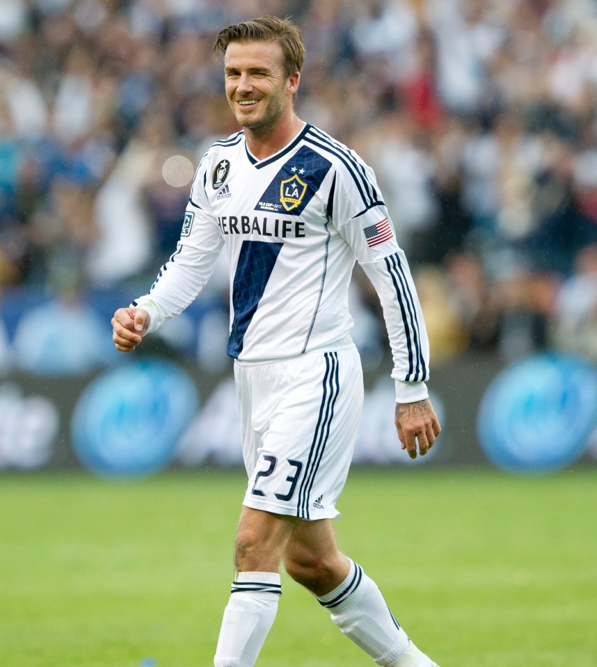 David Beckham signed a £25million deal to join MLS side LA Galaxy