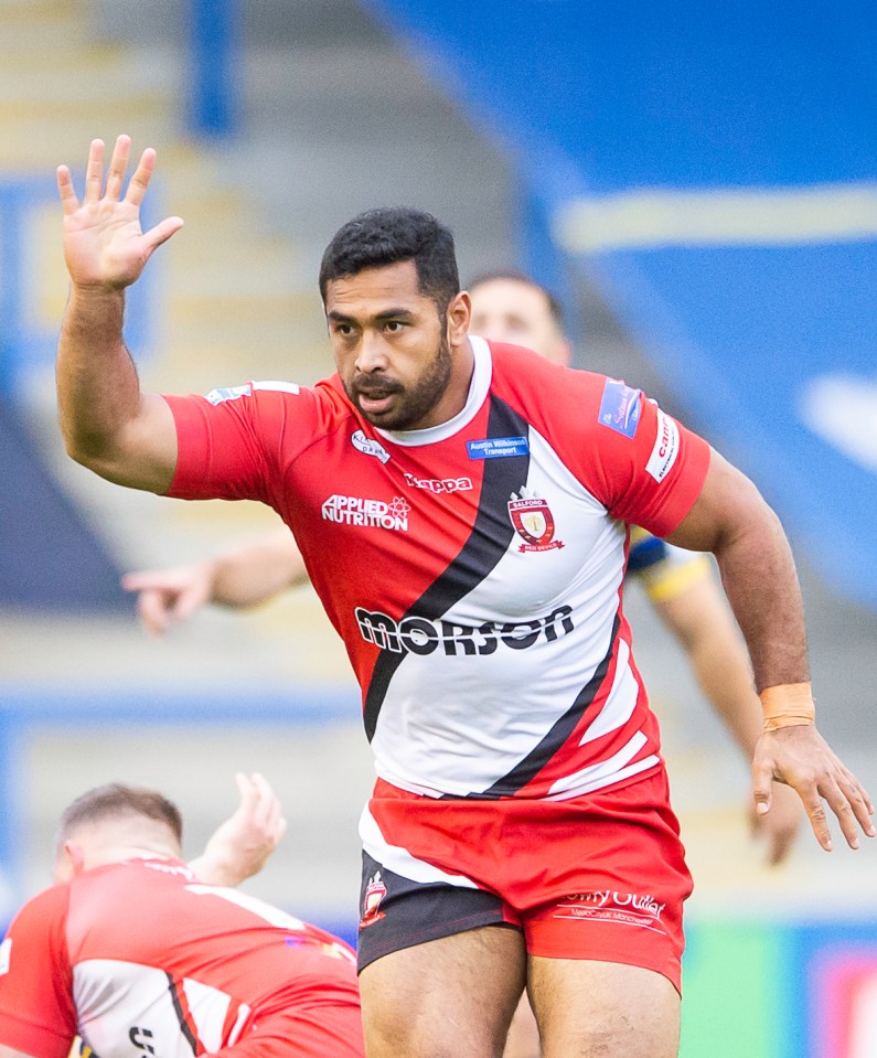  Sebastine Ikahihifo is staying at Salford on loan from Huddersfield for 2021