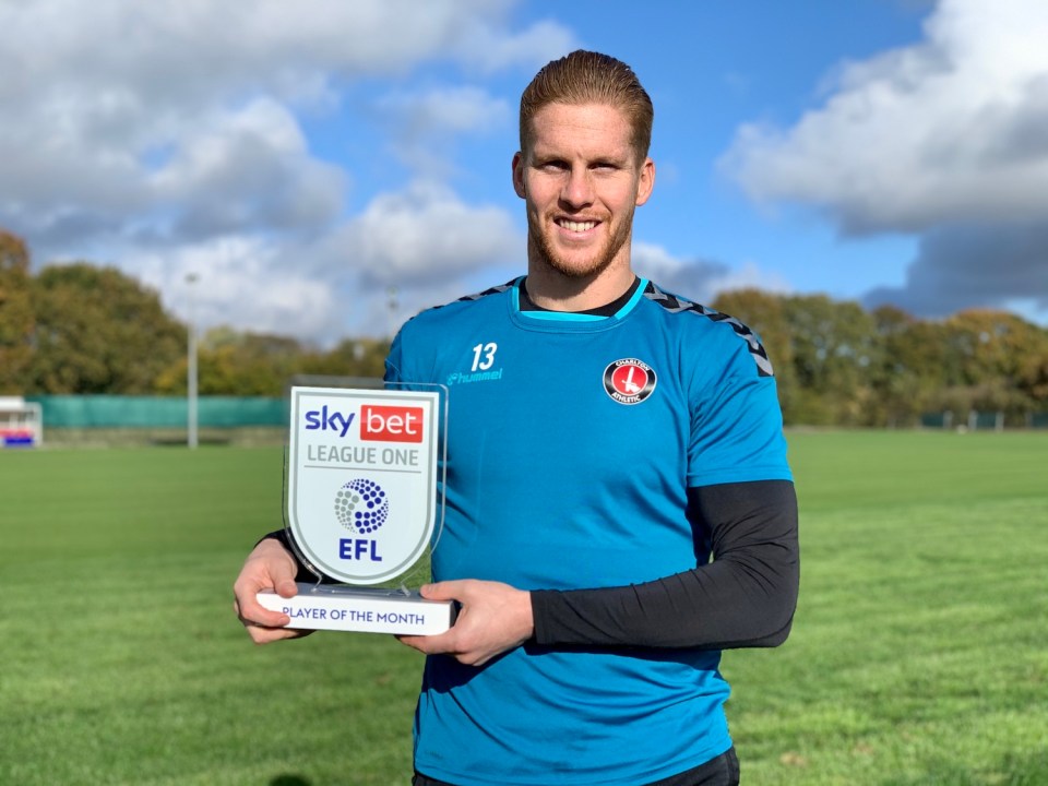 Ben Amos won the SkyBet League One player-of-the-month for his top form