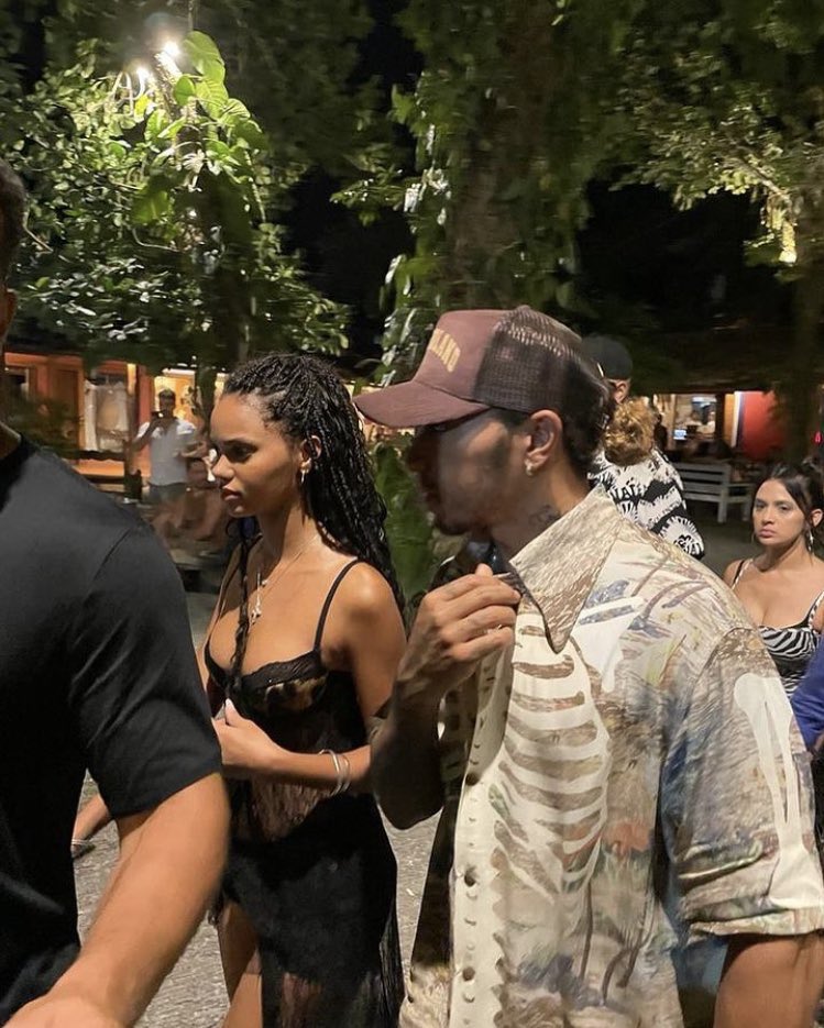  Lewis Hamilton fuels fresh dating rumours as he parties with Kanye West's model ex Juliana Nalu