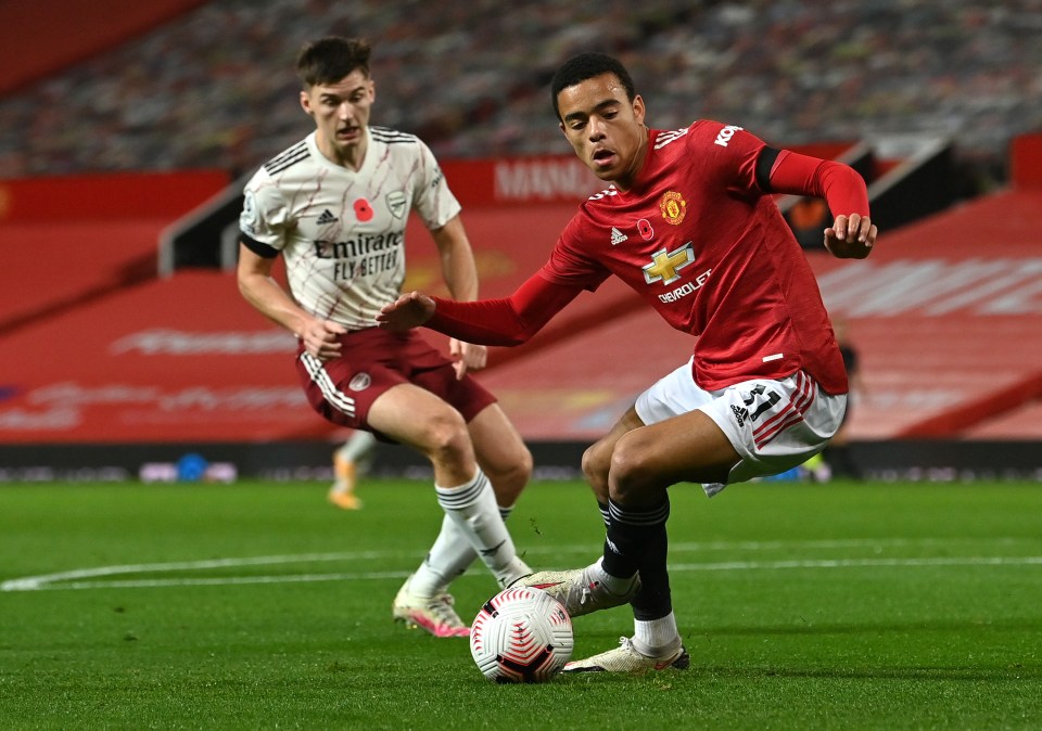 Mason Greenwood had United's only shot on target