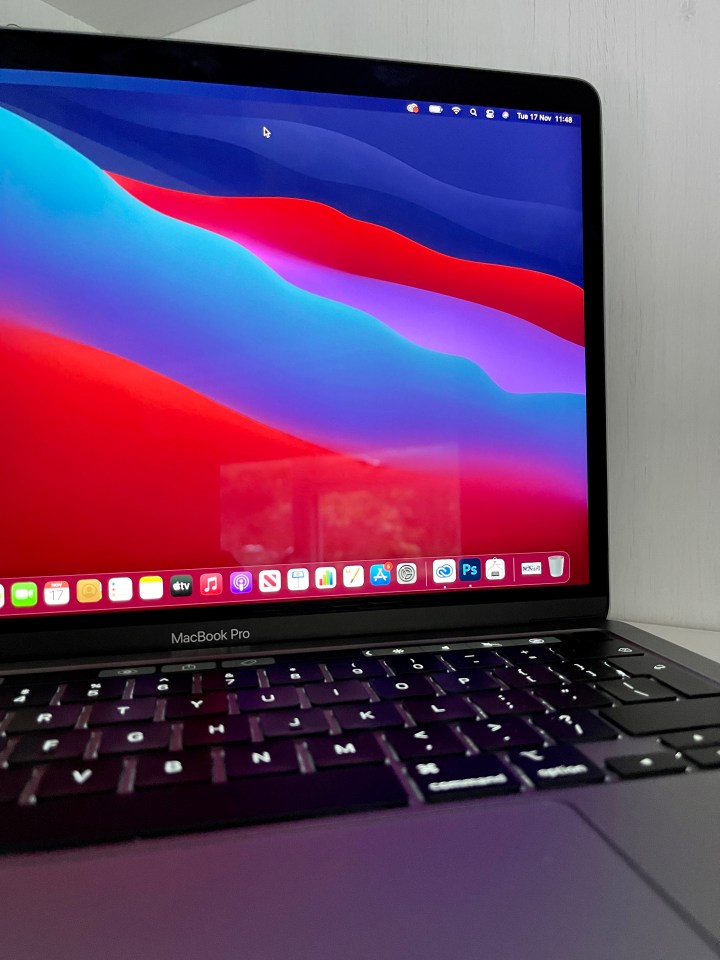 The 13-inch display is bright, colourful and pixel-dense