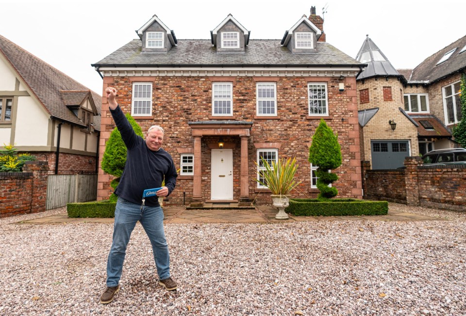 Ian Garrick won a stunning home in Cheshire four years before his retirement