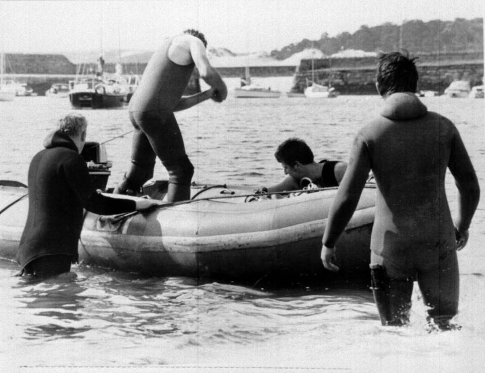 Authorities searching the area where Lord Mountbatten was killed