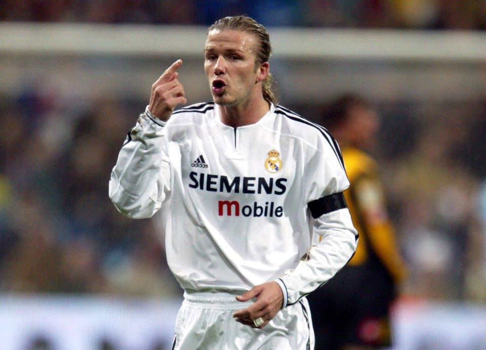 David Beckham quit Manchester United for Real Madrid in 2003