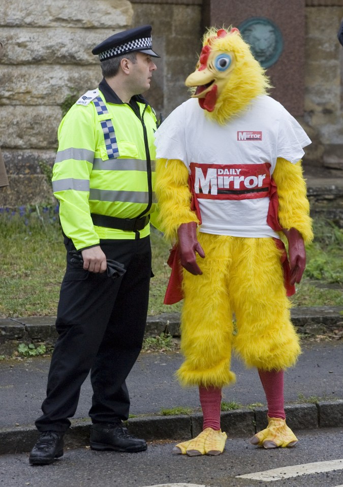 Cain has famously been dubbed the ex-Daily Mirror 'chicken man'