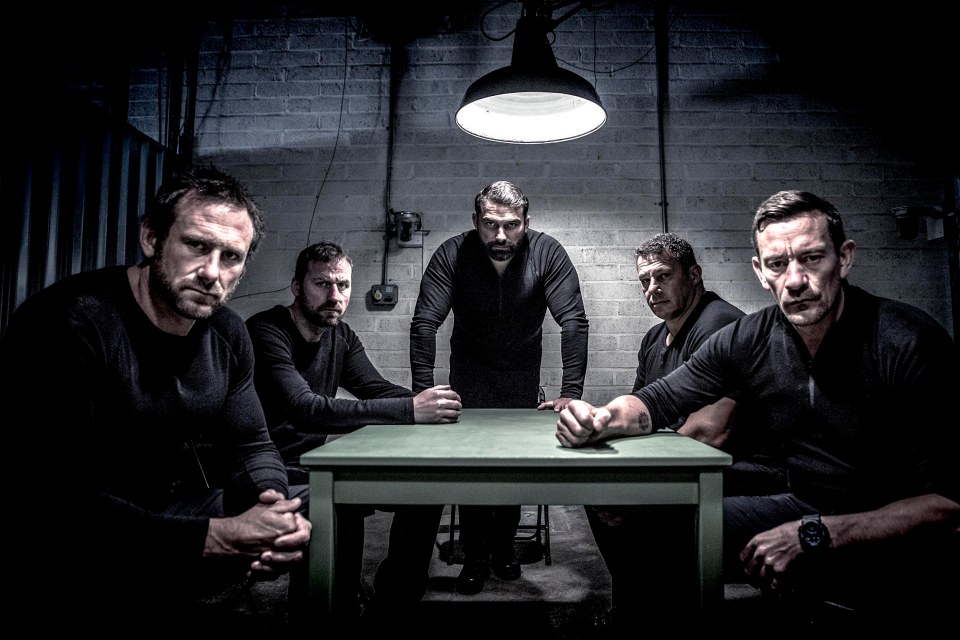 Ant as chief instructor with his team on Channel 4’s SAS: Who Dares Wins