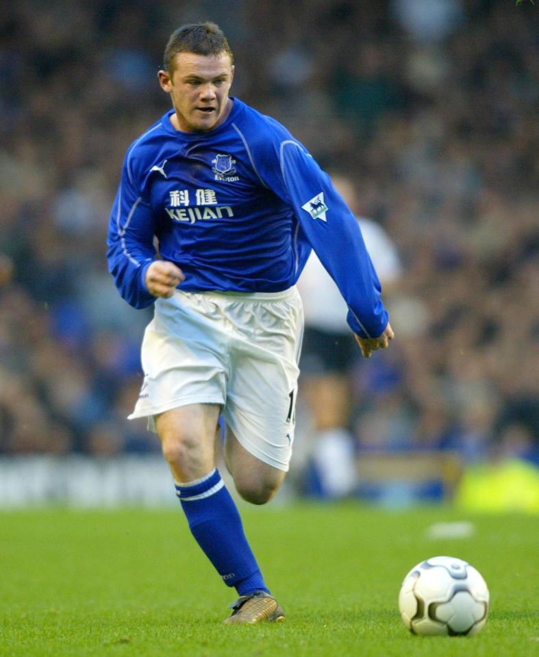 Wayne Rooney kicked off his senior career with Everton in 2002