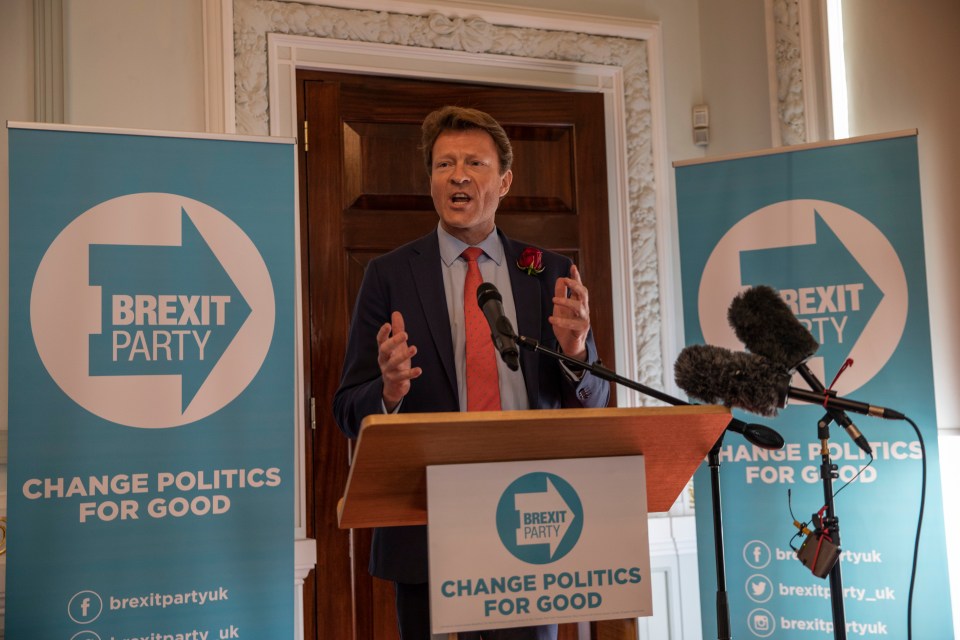 Mr Tice has been involved with the Brexit Party since it was formed