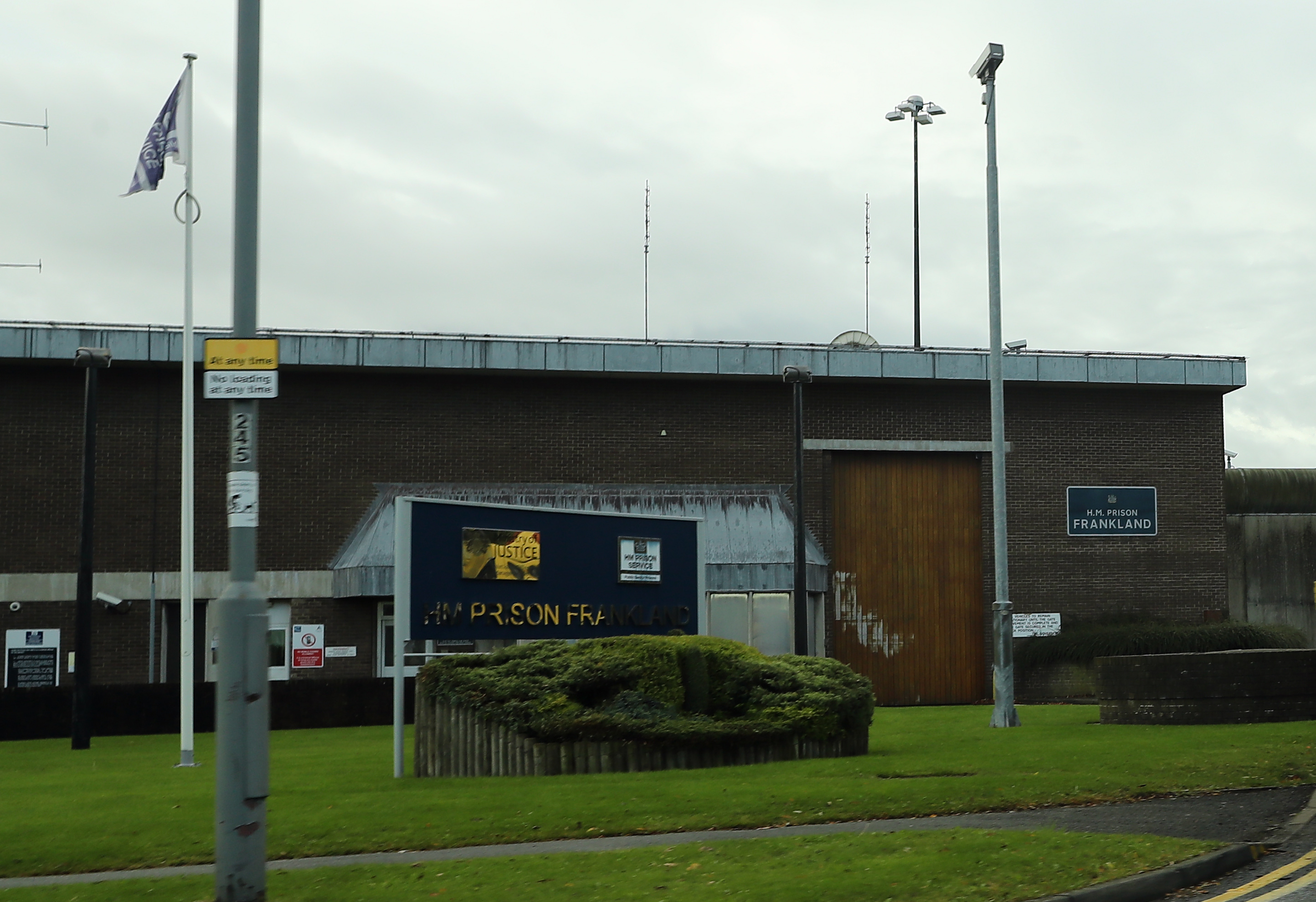 The killer is isolated at Frankland Prison, County Durham