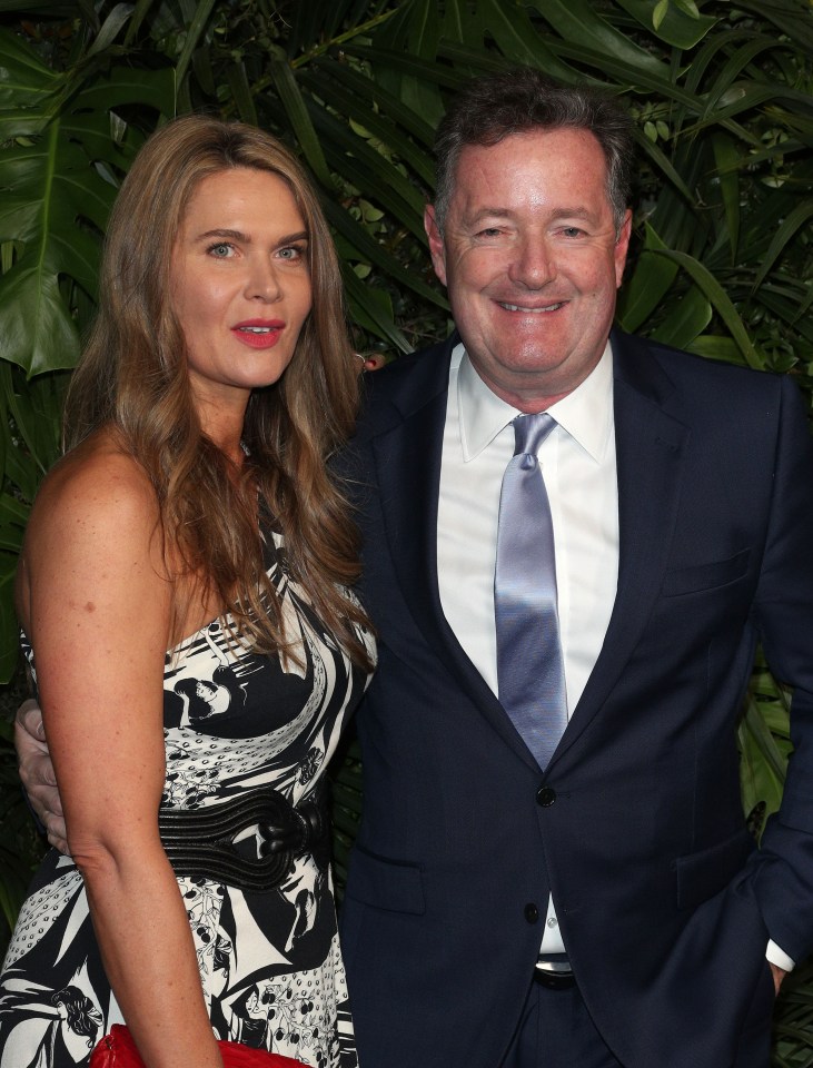 Piers with wife Celia Walden