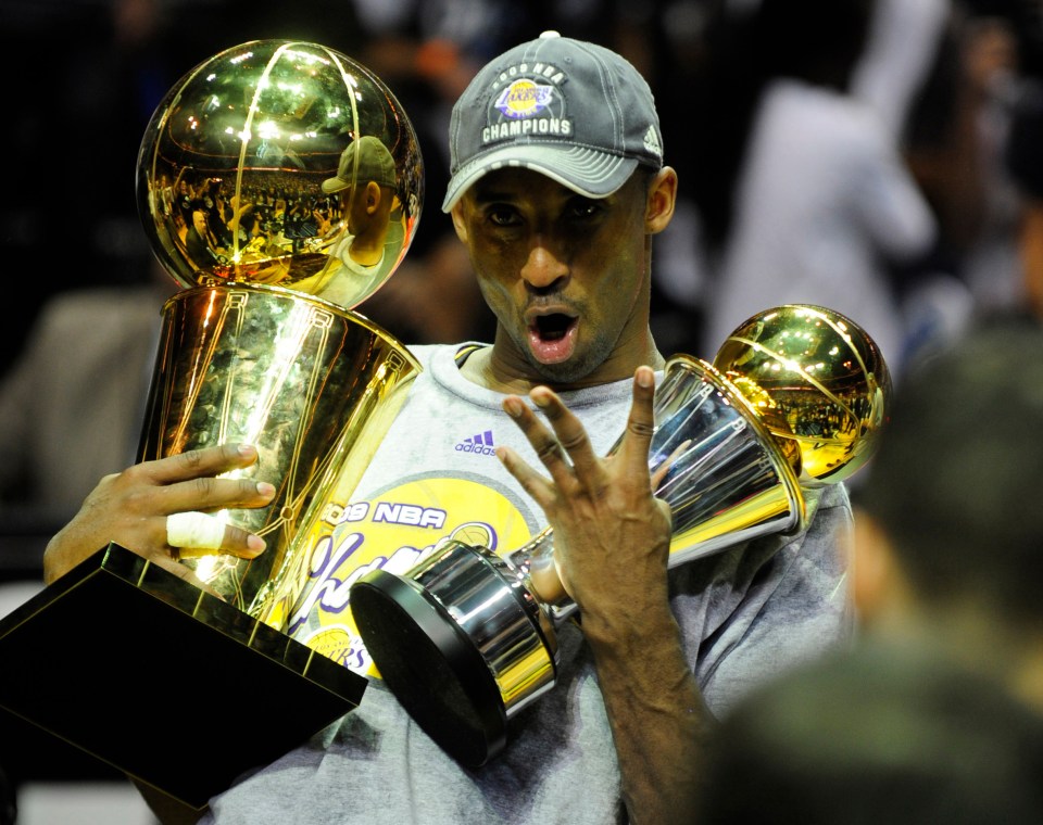 Kobe Bryant won five NBA titles during his 20-year career