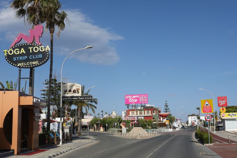 The popular holiday resort Ayia Napa has been a ghost town