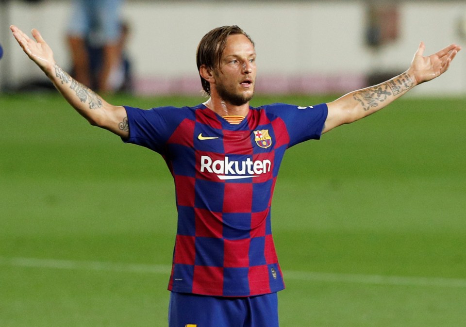 Rakitic, now at Sevilla, has denied talk of a rift between his former Barcelona colleagues 