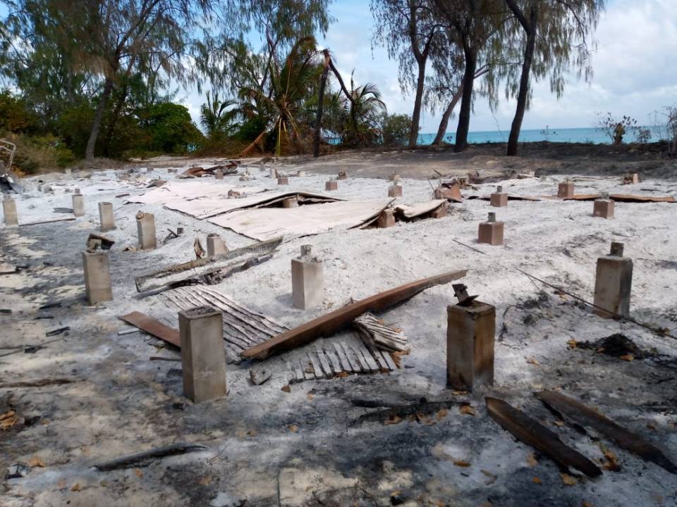 The damage caused to the luxury islands off the coast of Mozambique