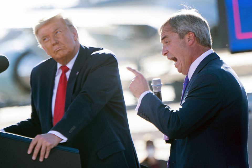 Mr Farage has been a big supporter of US President Donald Trump