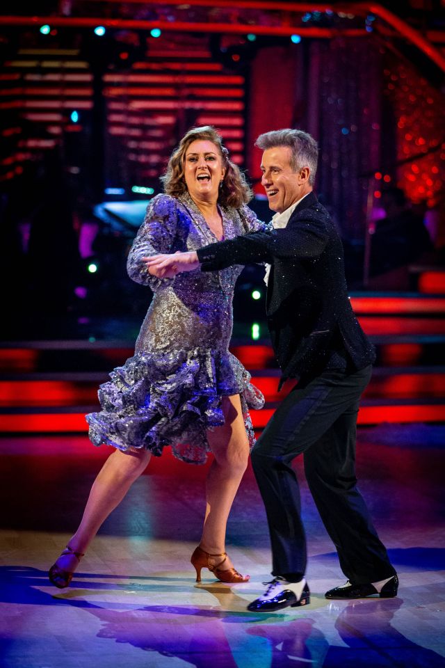 The former Home Secretary and her pro-partner Anton Du Beke danced their Samba again in the results show 