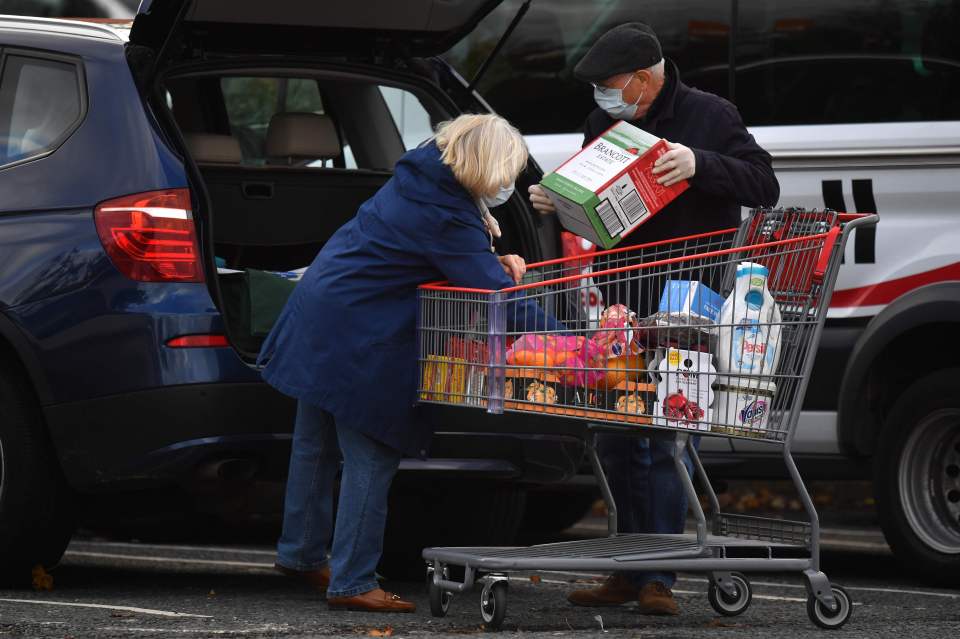 People also rushed to stock up on supplies