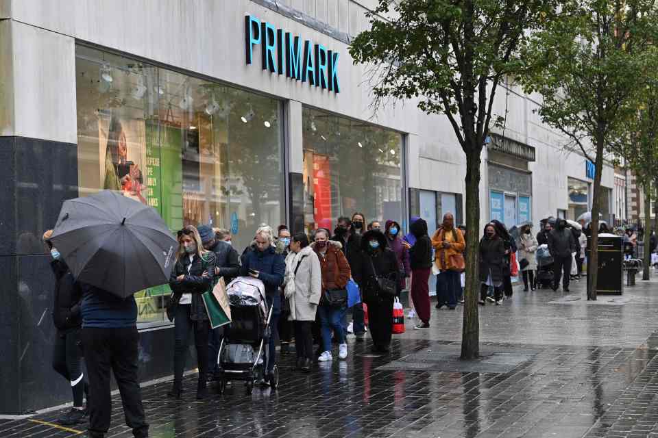 And in Liverpool shoppers also eagerly waited to get into the store