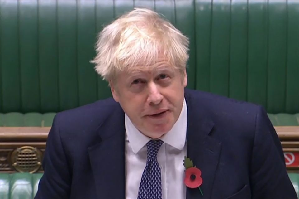 Boris Johnson is set to address MPs at 5pm on November 5