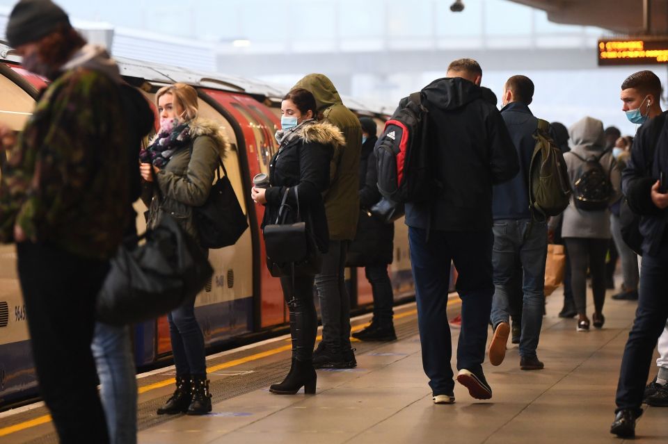 The London Underground was still quite busy this morning