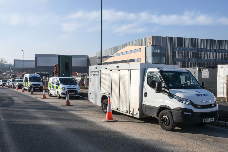 Forensics officers are searching the site for more clues