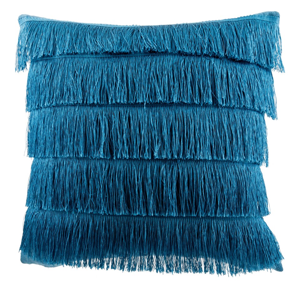 Poundland's new pieces, like this gorgeous tassel cushion, are going down a treat with shoppers