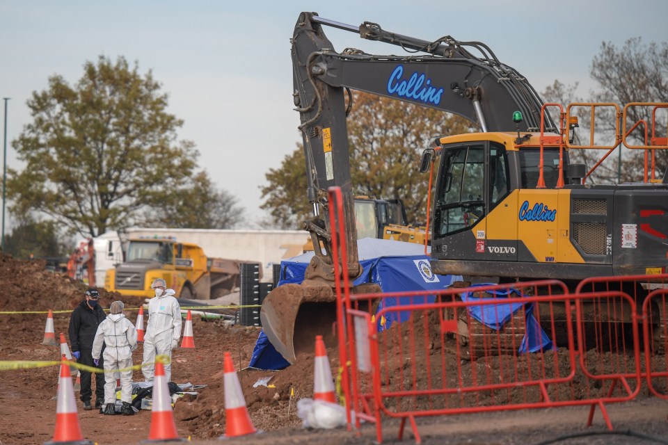 Human remains have been discovered on land next to a huge car manufacturer