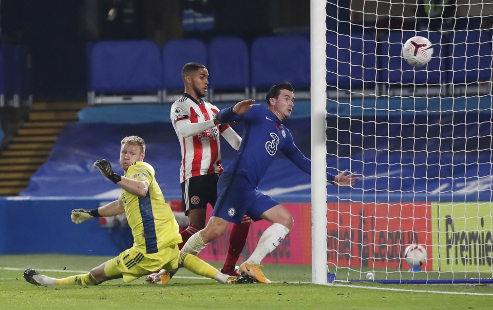 Ben Chilwell put Chelsea ahead in the first half