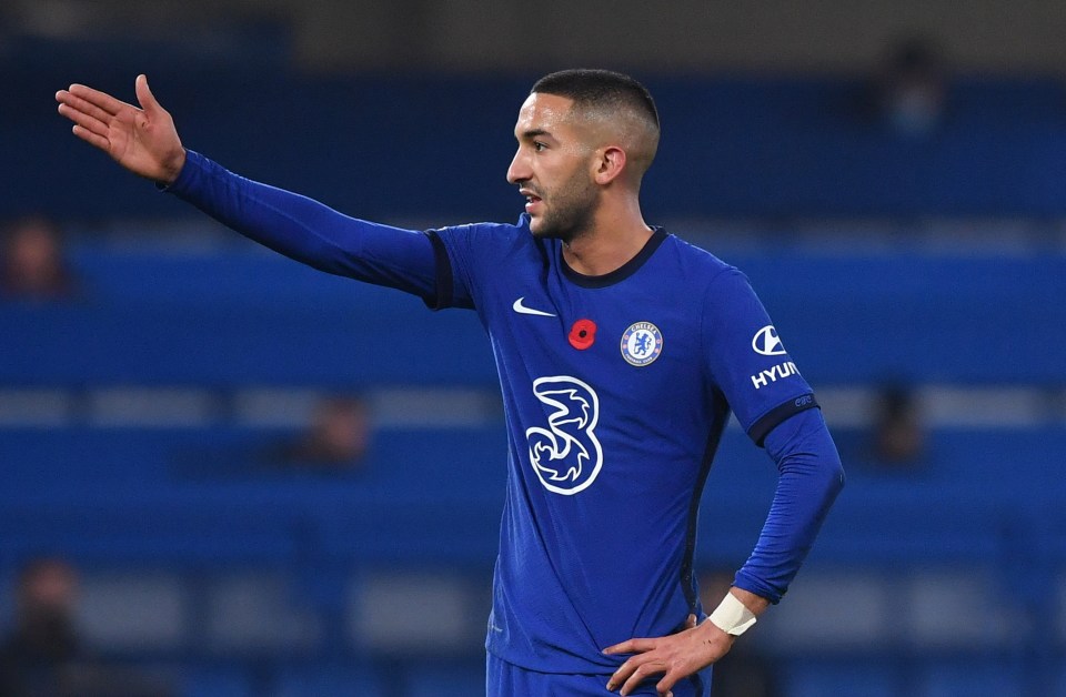 Hakim Ziyech created a league-high six chances during Chelsea's 4-1 win over Sheffield Utd