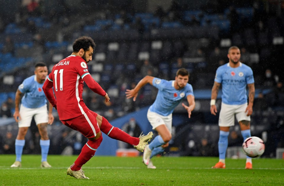 Mo Salah opened the scoring for Liverpool from the penalty spot