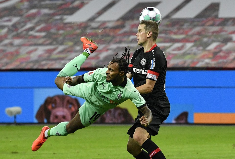 Valentino Lazaro scored arguably the goal of the season with his flying scorpion kick against Bayer Leverkusen