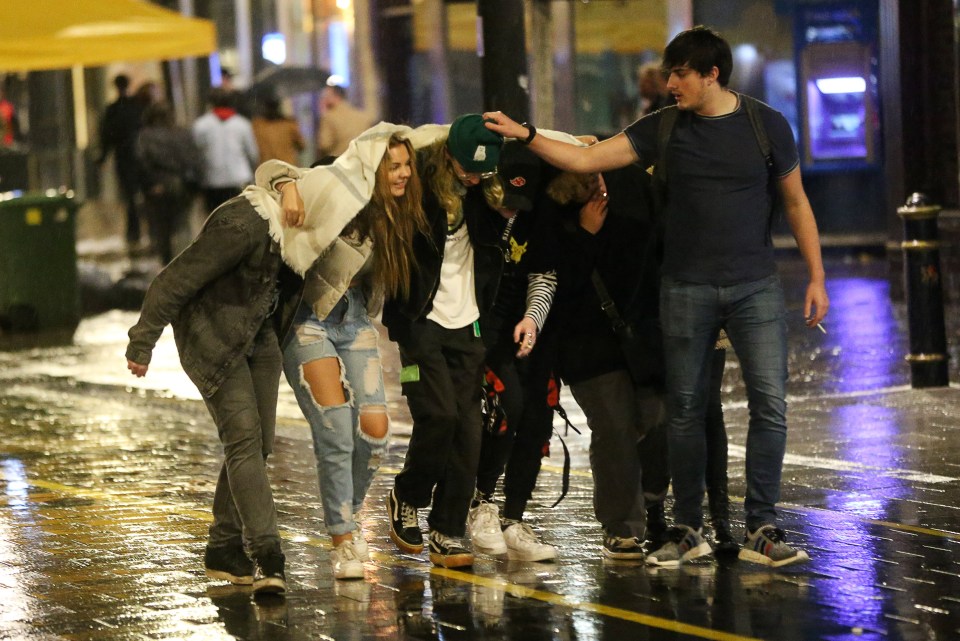 Drinkers poured into Cardiff, where a 10pm curfew remains