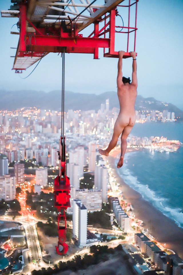 Fearless Adam Lockwood, 19, is no stranger to climbing to dizzying heights