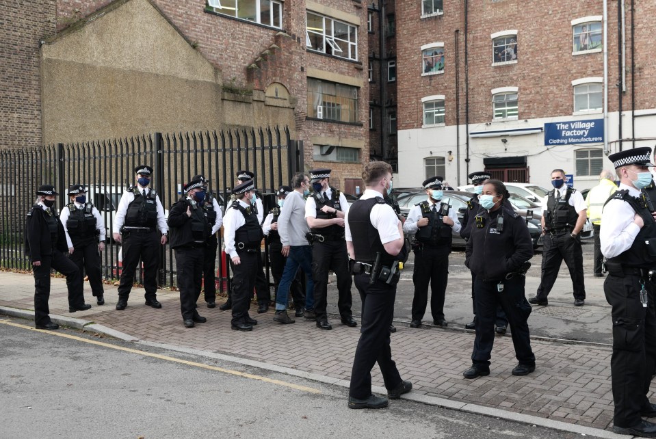 Around 30 police officers went to the gym in bid to close it