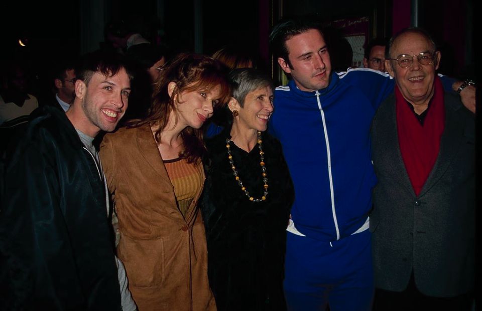 From left: Alexis Arquette, Rosanna Arquette, their mother Brenda, David Arquette and their father Lewis Arquette