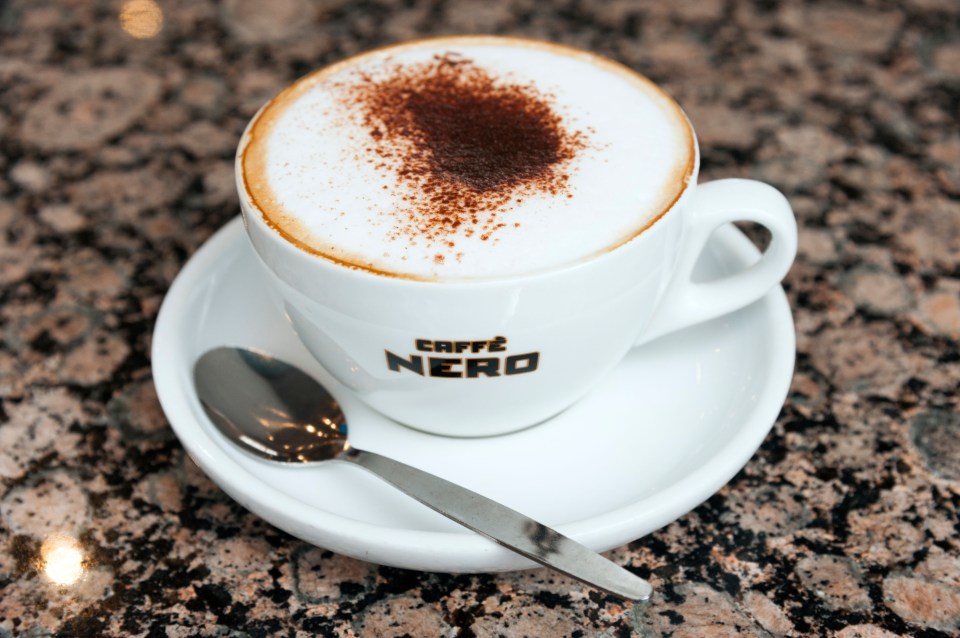 Caffè Nero says it serves 135 million customers annually