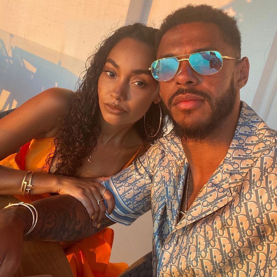 Leigh-Anne is dating Watford striker Andre Gray