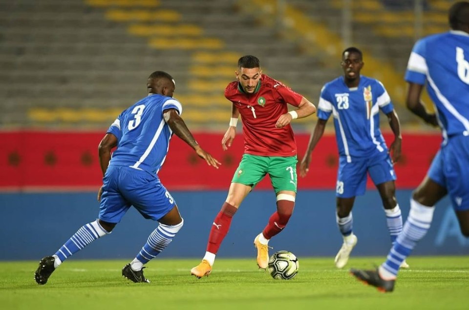 Hakim Ziyech was in top form against Central African Republic in a World Cup qualifier