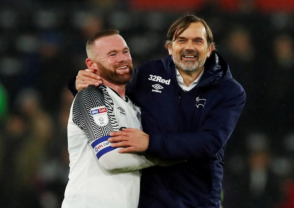 Rooney remains the bookies' favourite to replace Cocu at Pride Park