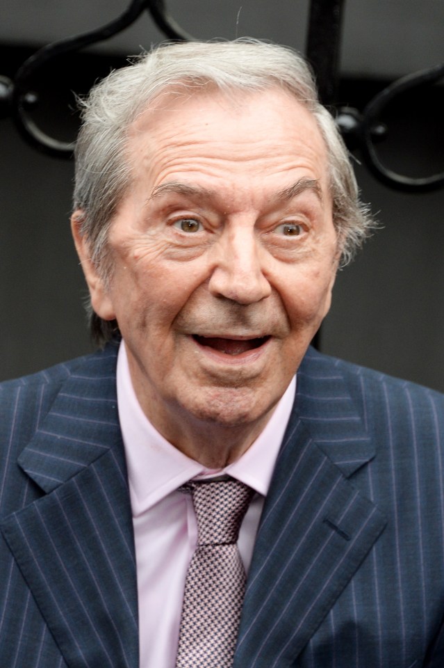 Des O'Connor, pictured attending the unveiling of the London Palladium's 'Wall Of Fame' in October 2018, died after a fall at his home