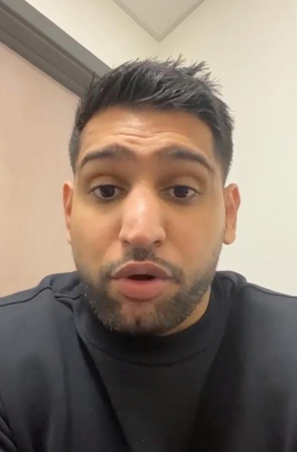 Amir Khan has spoken out after his M6 horror crash