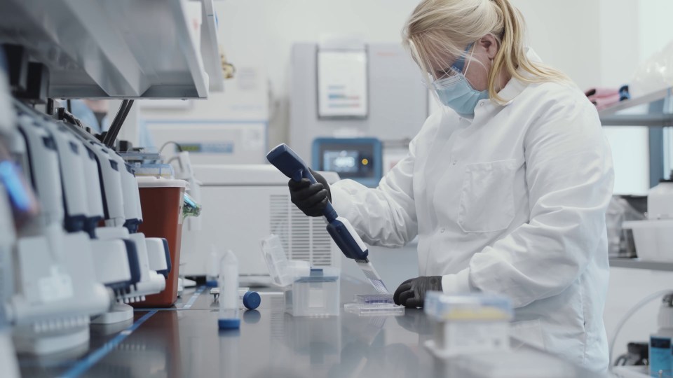 A scientist working on the Moderna coronavirus vaccine, known currently as mRNA-1273